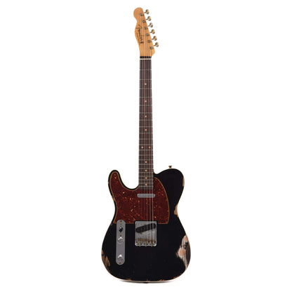 Fender Custom Shop 1959 Custom Telecaster "Chicago Special" LEFTY Relic Aged Black w/Tortoise Pickguard Electric Guitars / Left-Handed