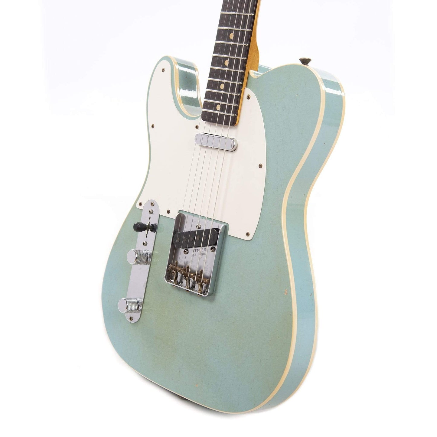 Fender Custom Shop 1959 Telecaster Custom "Chicago Special" Journeyman Relic Aged Daphne Blue LEFTY Electric Guitars / Left-Handed