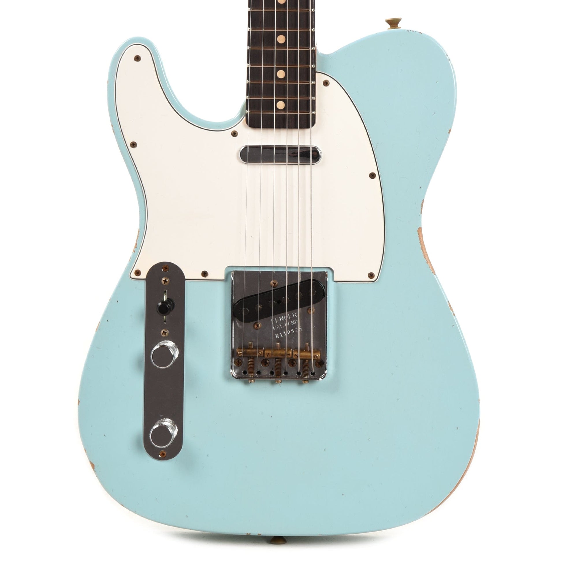 Fender Custom Shop 1961 Telecaster "Chicago Special" LEFTY Relic Super Faded/Aged Daphne Blue Electric Guitars / Left-Handed
