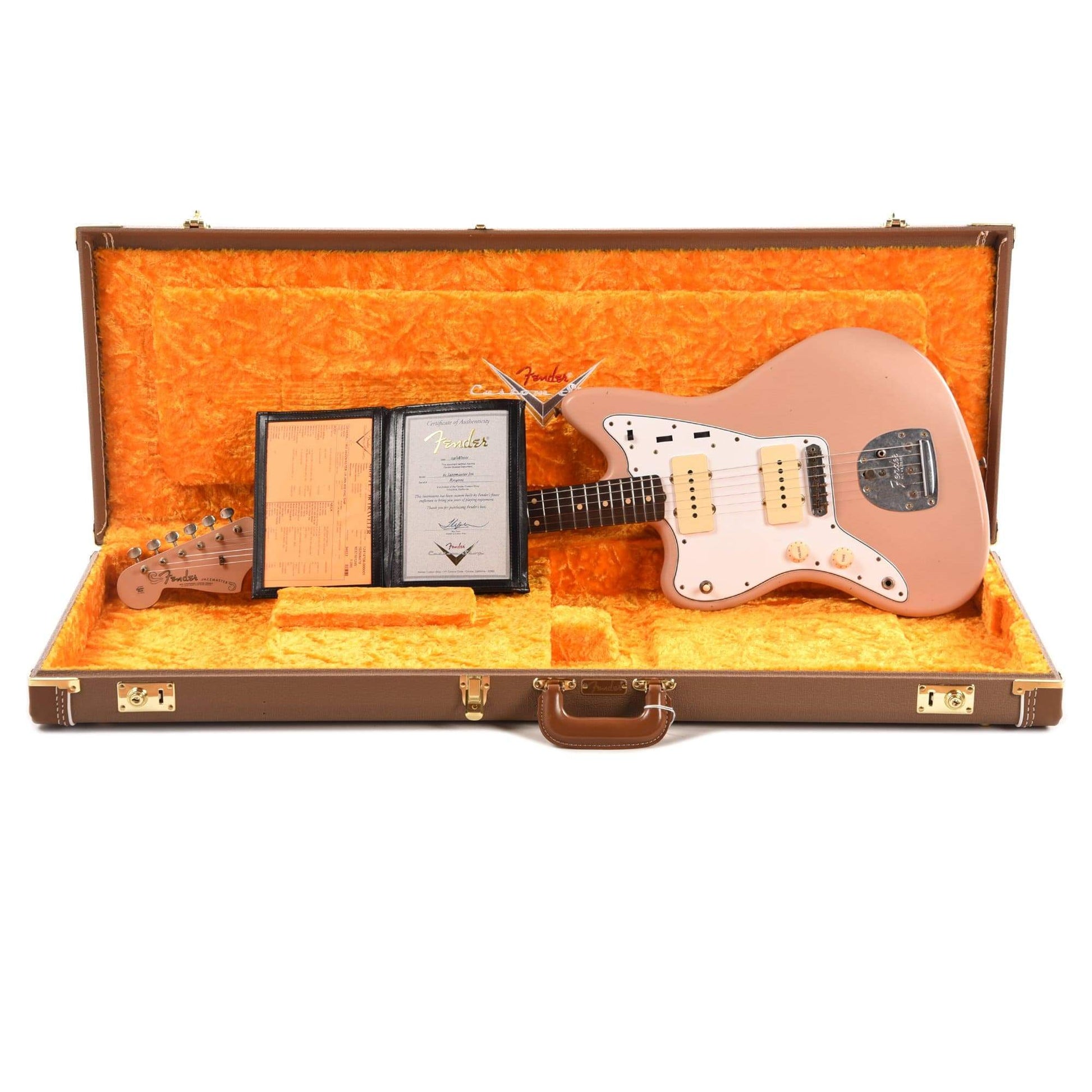 Fender Custom Shop 1962 Jazzmaster "Chicago Special" Journeyman Dirty Aged Shell Pink LEFTY Electric Guitars / Left-Handed