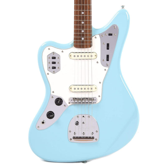 Fender MIJ Traditional 60s Jaguar Daphne Blue LEFTY w/Matching Headcap Electric Guitars / Left-Handed