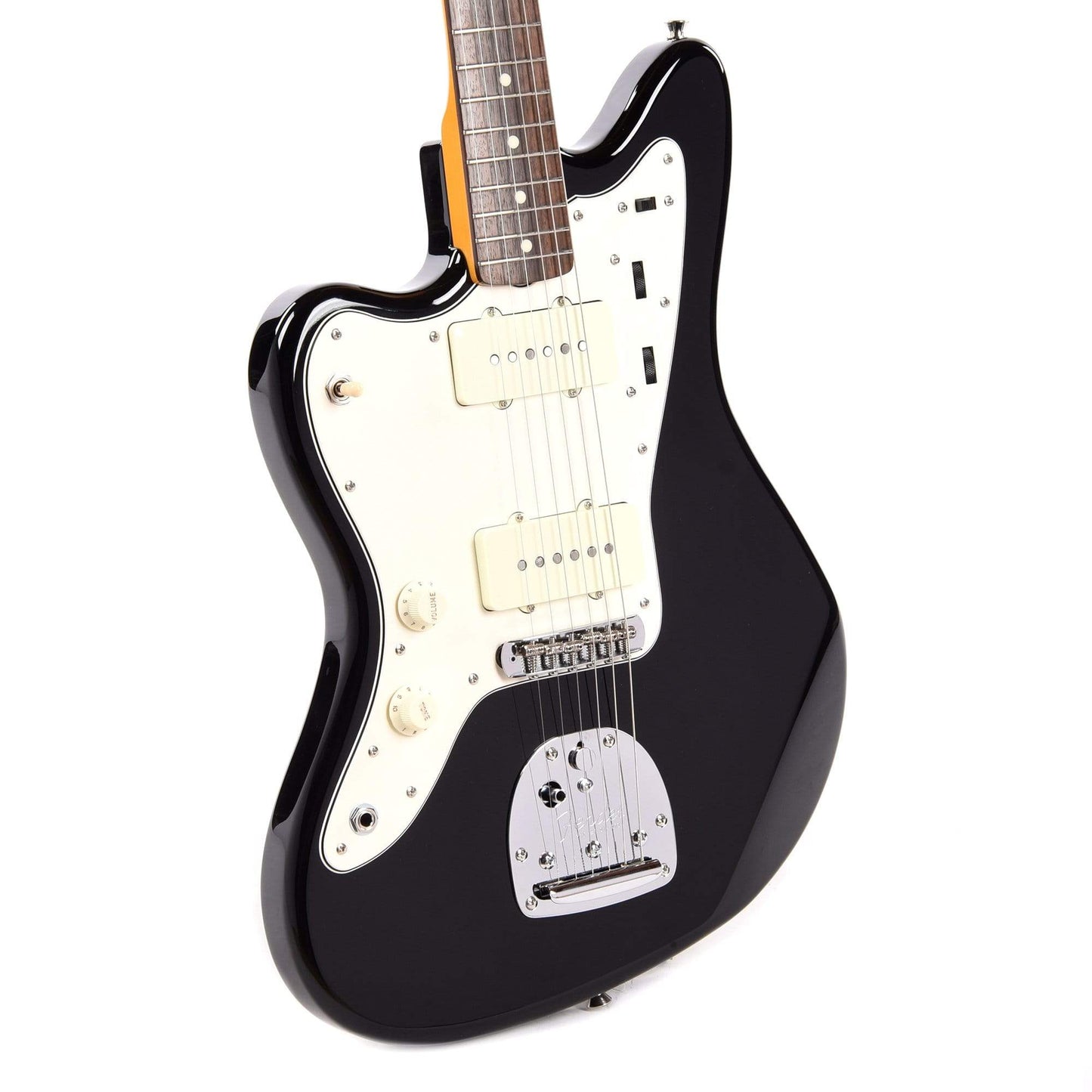 Fender MIJ Traditional 60s Jazzmaster Black LEFTY w/Matching Headcap Electric Guitars / Left-Handed