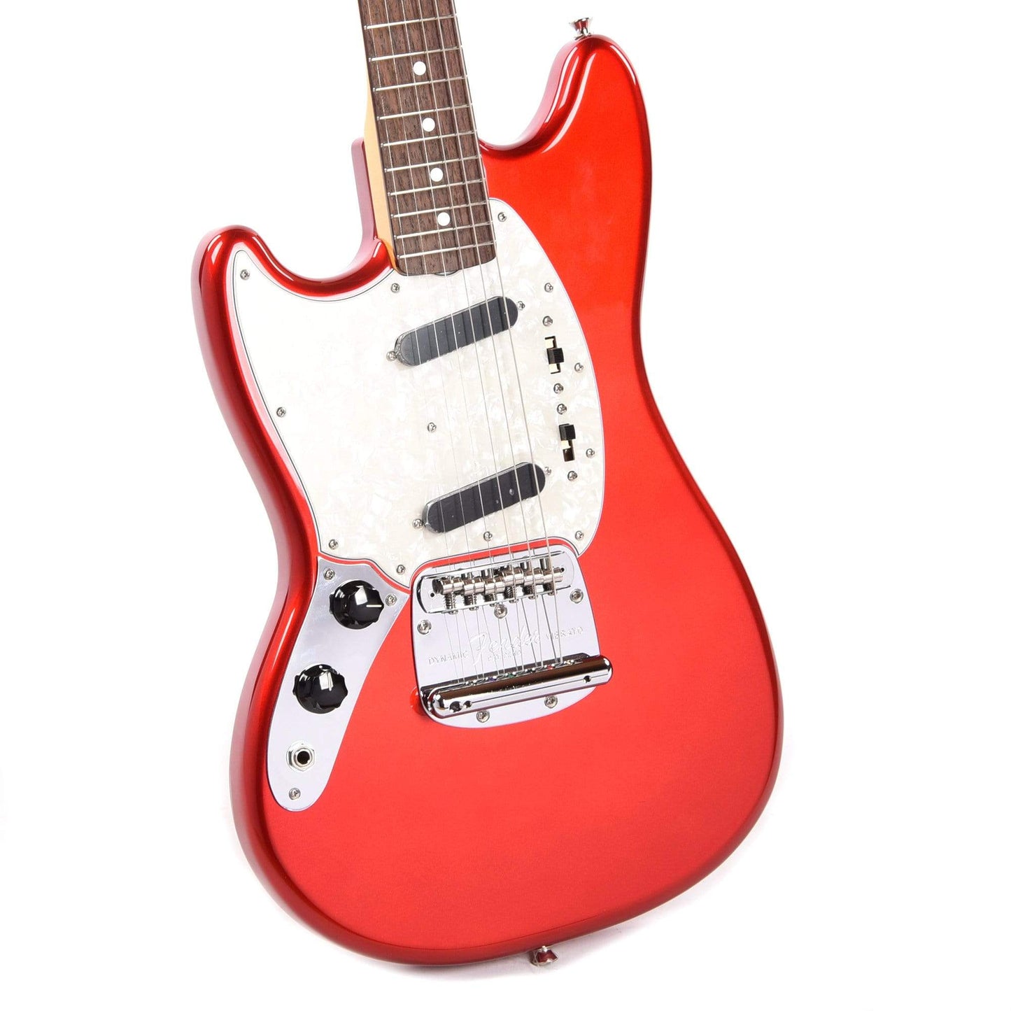 Fender MIJ Traditional 60s Mustang Candy Apple Red LEFTY w/Matching Headcap Electric Guitars / Left-Handed