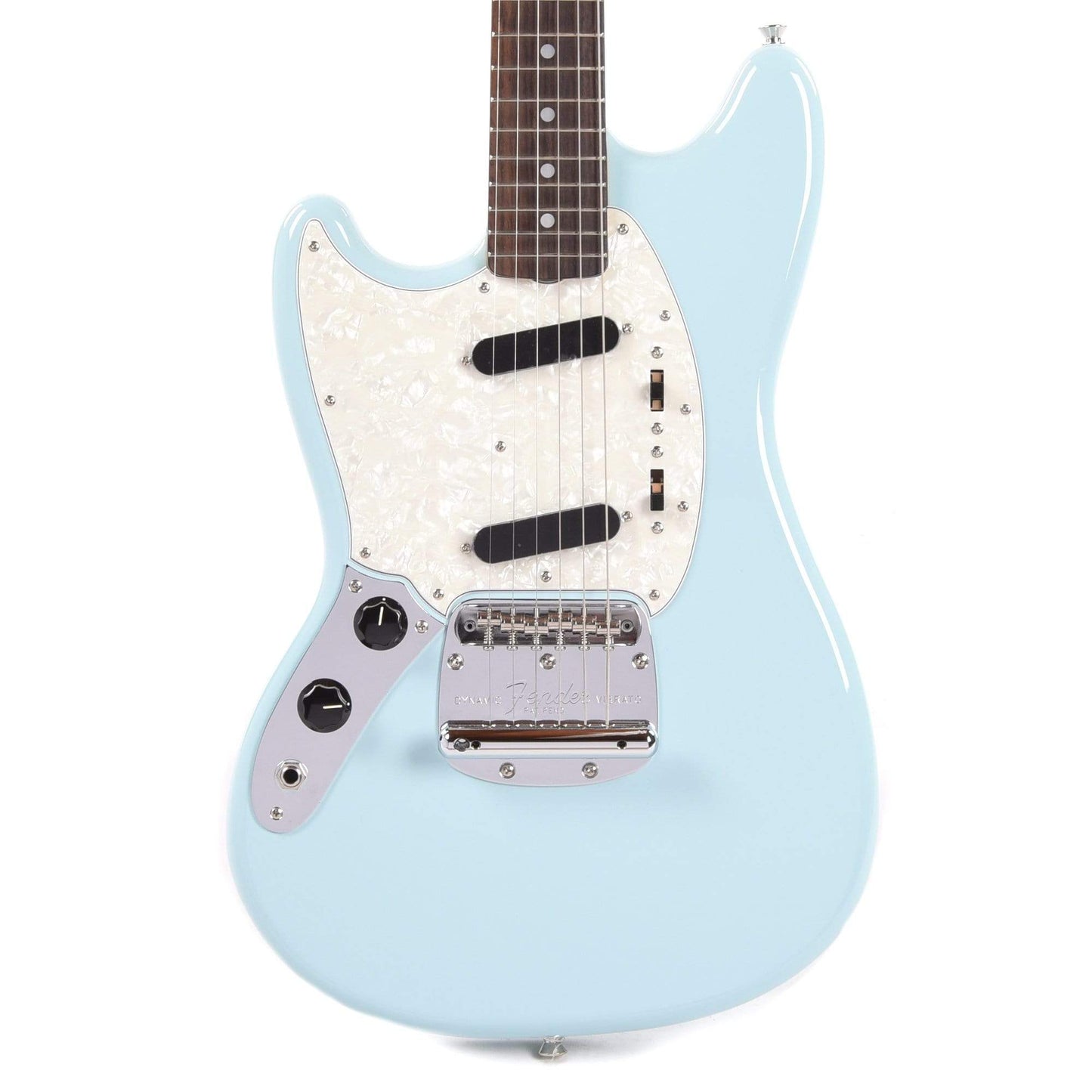 Fender MIJ Traditional 60s Mustang Sonic Blue LEFTY w/Matching Headcap Electric Guitars / Left-Handed