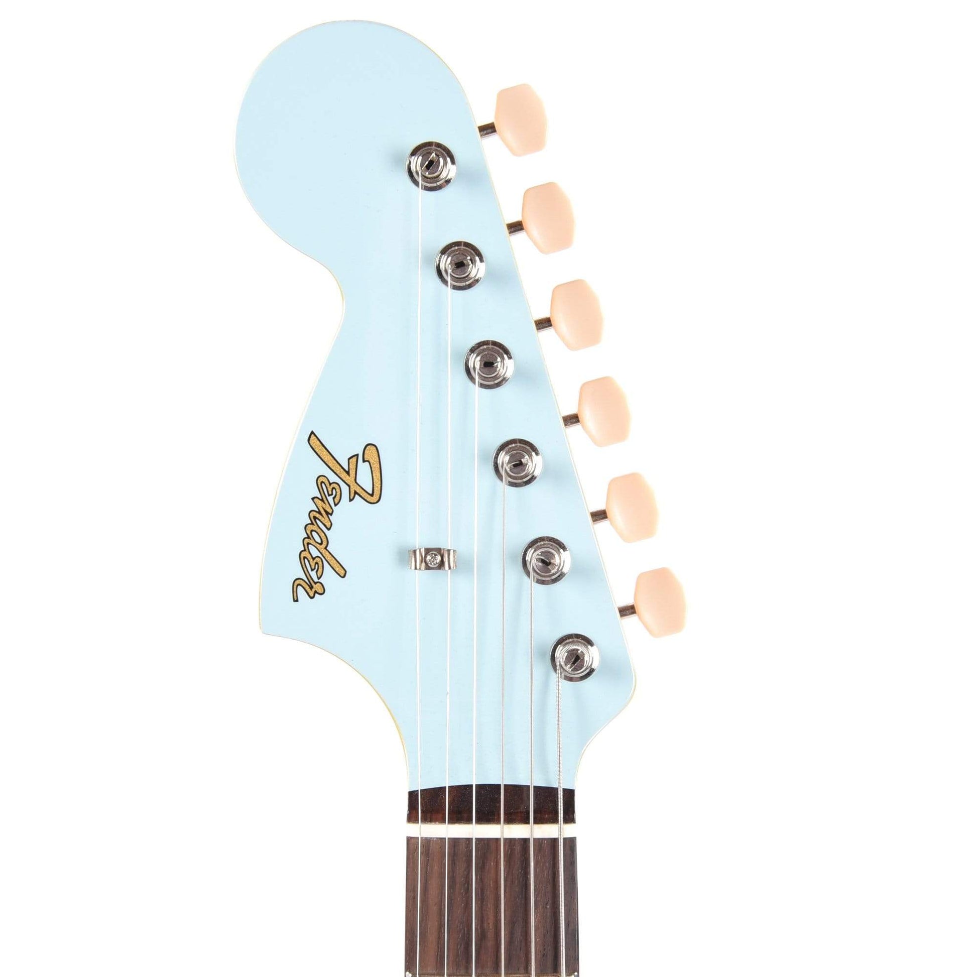 Fender MIJ Traditional 60s Mustang Sonic Blue LEFTY w/Matching Headcap Electric Guitars / Left-Handed