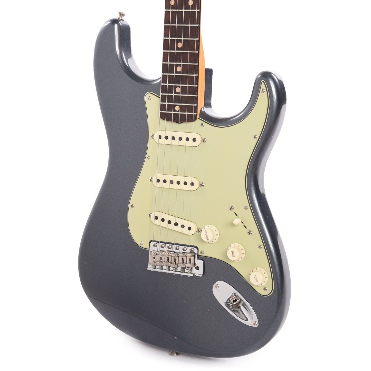 Fender Custom Shop 1960 Stratocaster "Chicago Special" Journeyman Relic Aged Charcoal Frost Metallic Electric Guitars / Semi-Hollow,Electric Guitars / Solid Body