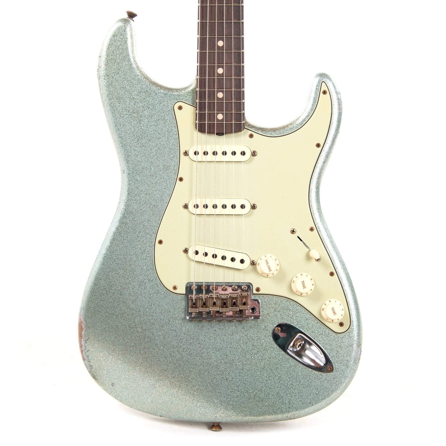 Fender Custom Shop 1960 Stratocaster "Chicago Special" Relic Aged Firemist Silver Sparkle Electric Guitars / Semi-Hollow,Electric Guitars / Solid Body