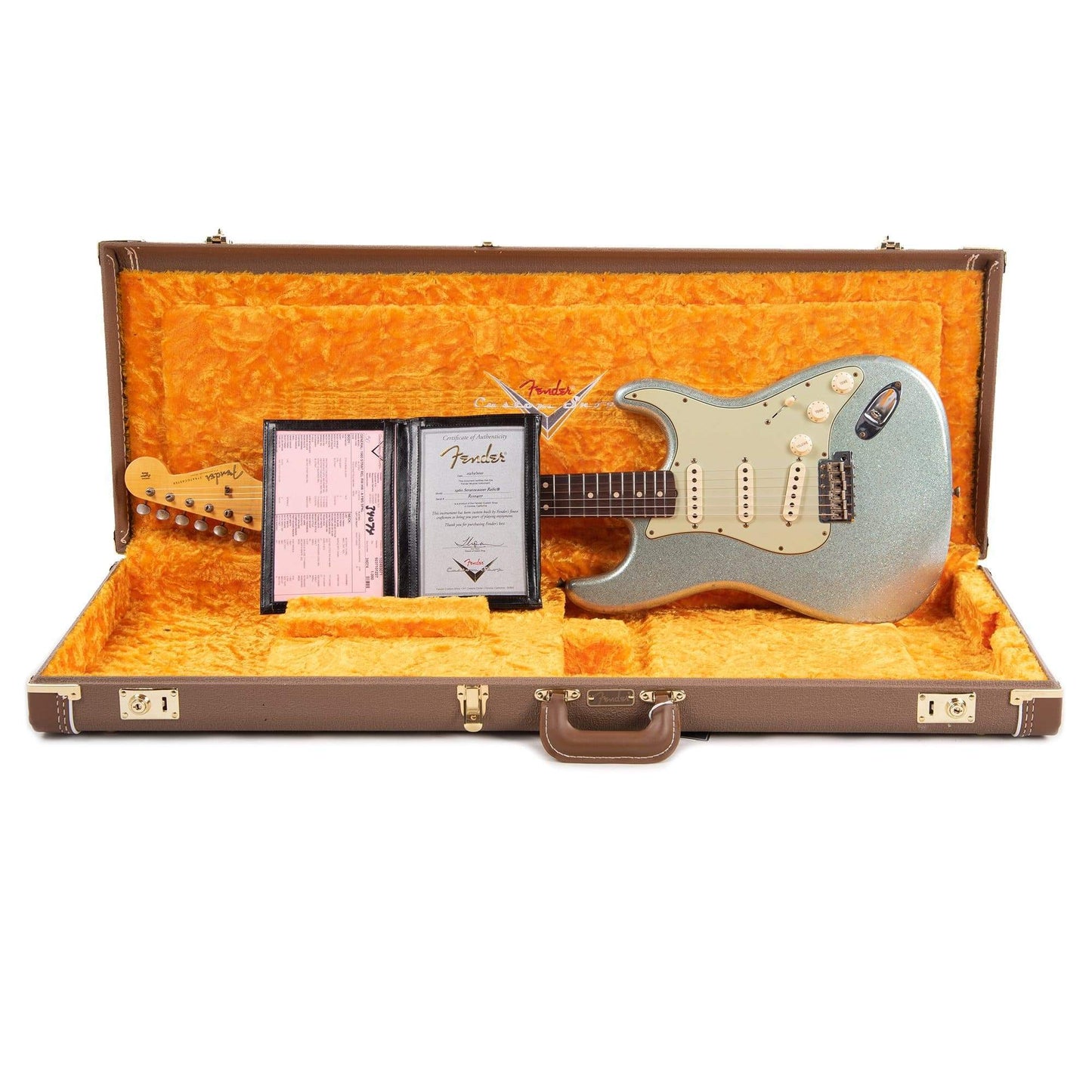 Fender Custom Shop 1960 Stratocaster "Chicago Special" Relic Aged Firemist Silver Sparkle Electric Guitars / Semi-Hollow,Electric Guitars / Solid Body
