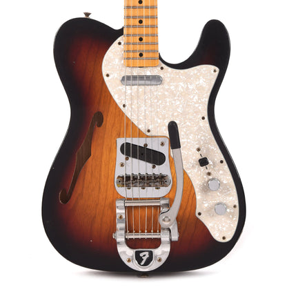 Fender Custom Shop 1968 Telecaster Thinline Journeyman Relic 3-Color Sunburst Electric Guitars / Semi-Hollow,Electric Guitars / Solid Body