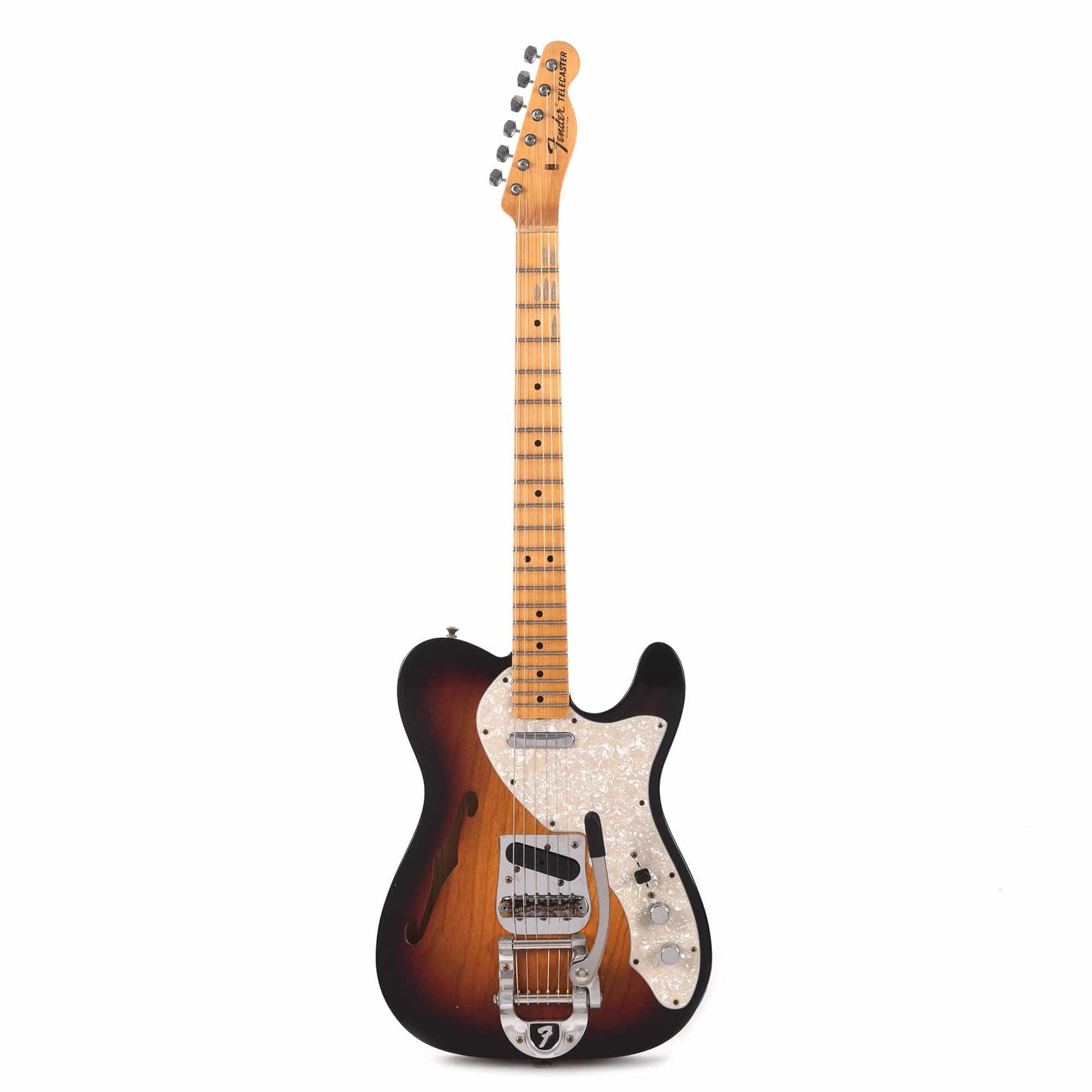 Fender Custom Shop 1968 Telecaster Thinline Journeyman Relic 3-Color Sunburst Electric Guitars / Semi-Hollow,Electric Guitars / Solid Body