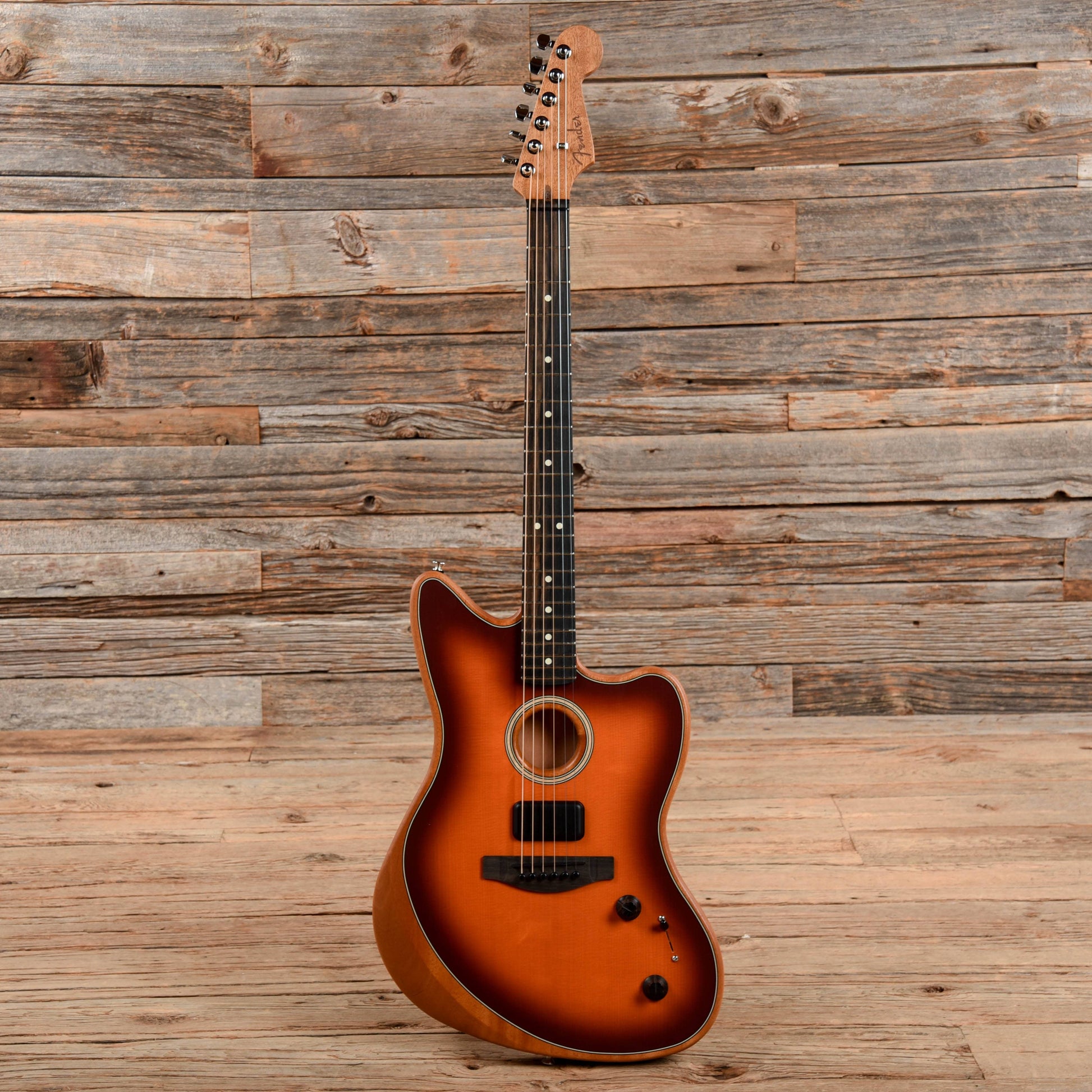 Fender American Acoustasonic Jazzmaster Tobacco Sunburst 2021 Electric Guitars / Semi-Hollow