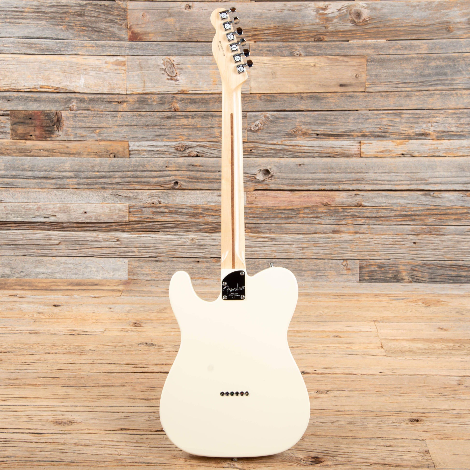 Fender American Deluxe Telecaster Thinline Olympic White 2013 Electric Guitars / Semi-Hollow