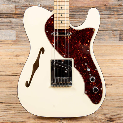 Fender American Deluxe Telecaster Thinline Olympic White 2013 Electric Guitars / Semi-Hollow