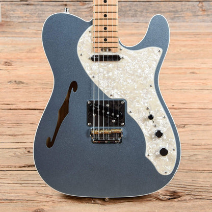 Fender American Elite Telecaster Thinline Mystic Ice Blue 2017 Electric Guitars / Semi-Hollow