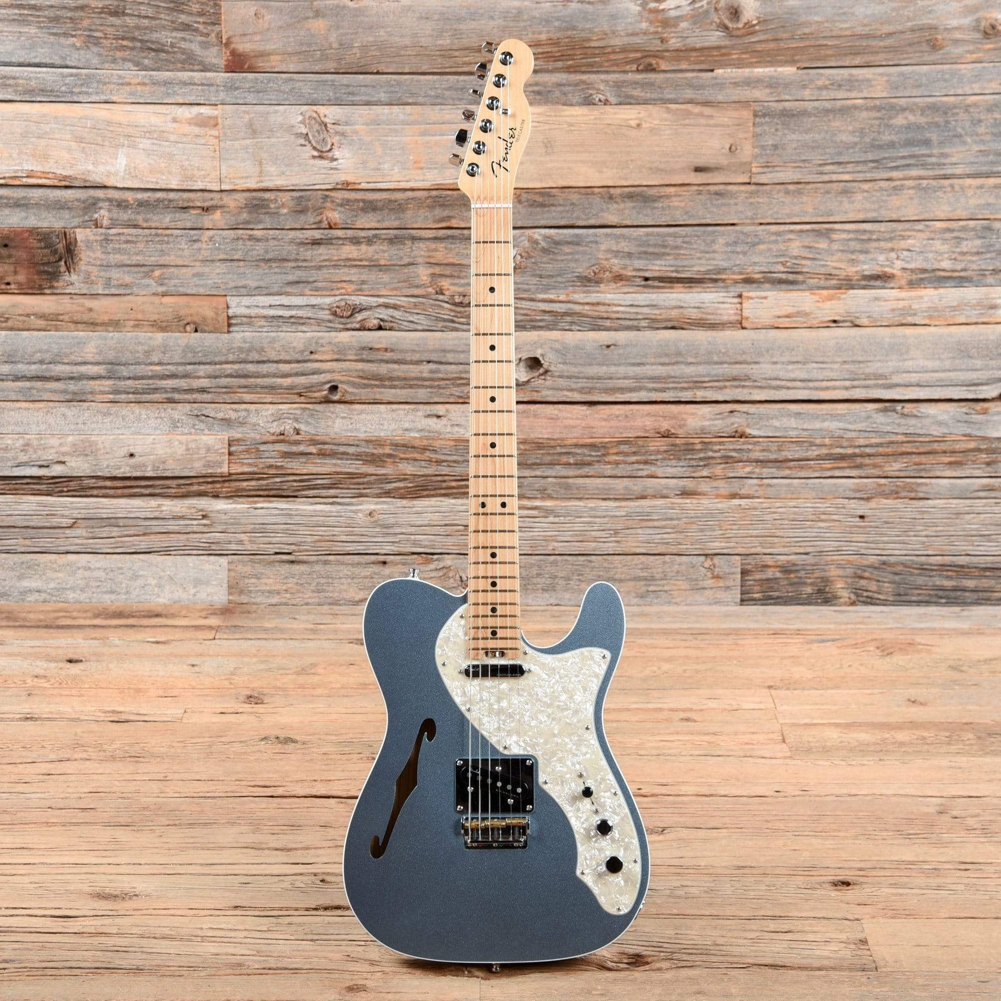 Fender American Elite Telecaster Thinline Mystic Ice Blue 2017 Electric Guitars / Semi-Hollow