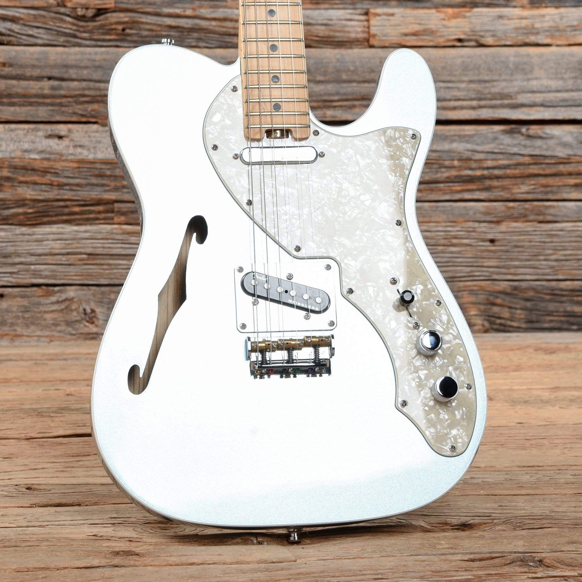 Fender American Elite Telecaster Thinline Mystic Ice Blue 2017 Electric Guitars / Semi-Hollow