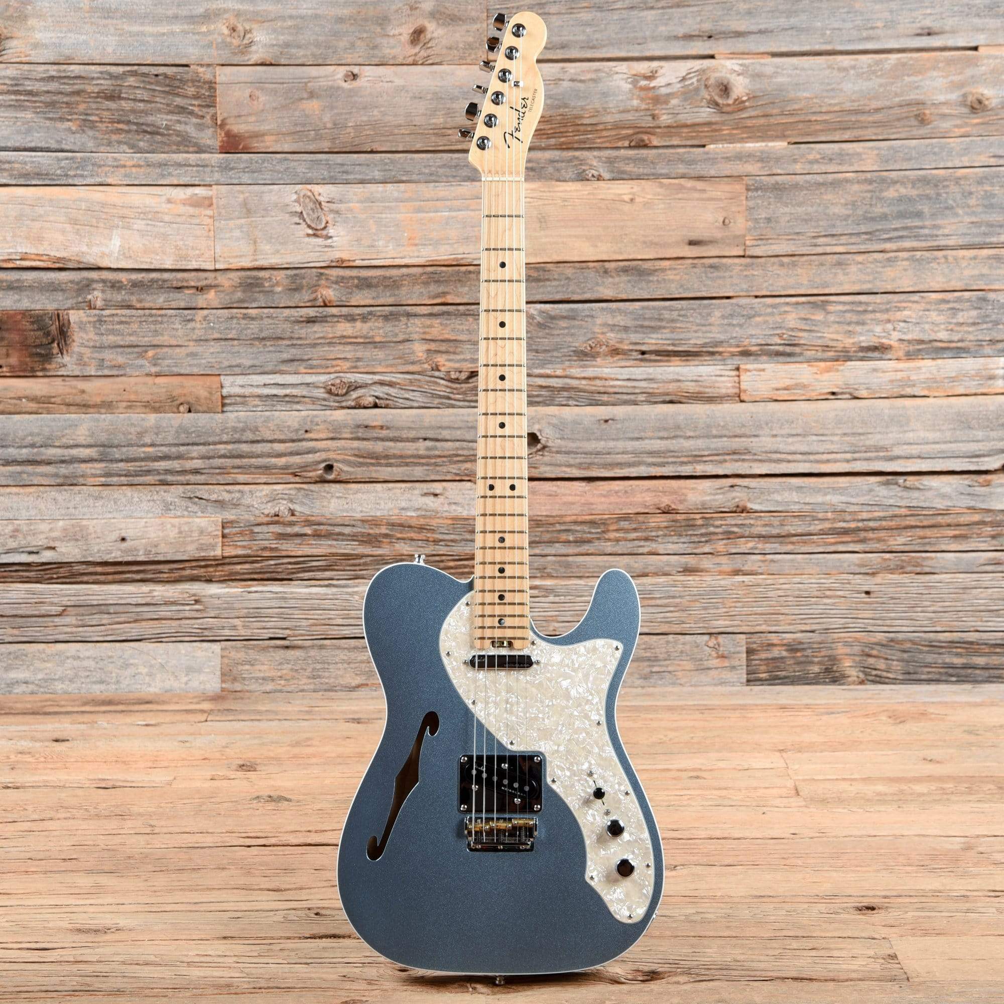 Fender American Elite Telecaster Thinline Mystic Ice Blue 2017 Electric Guitars / Semi-Hollow