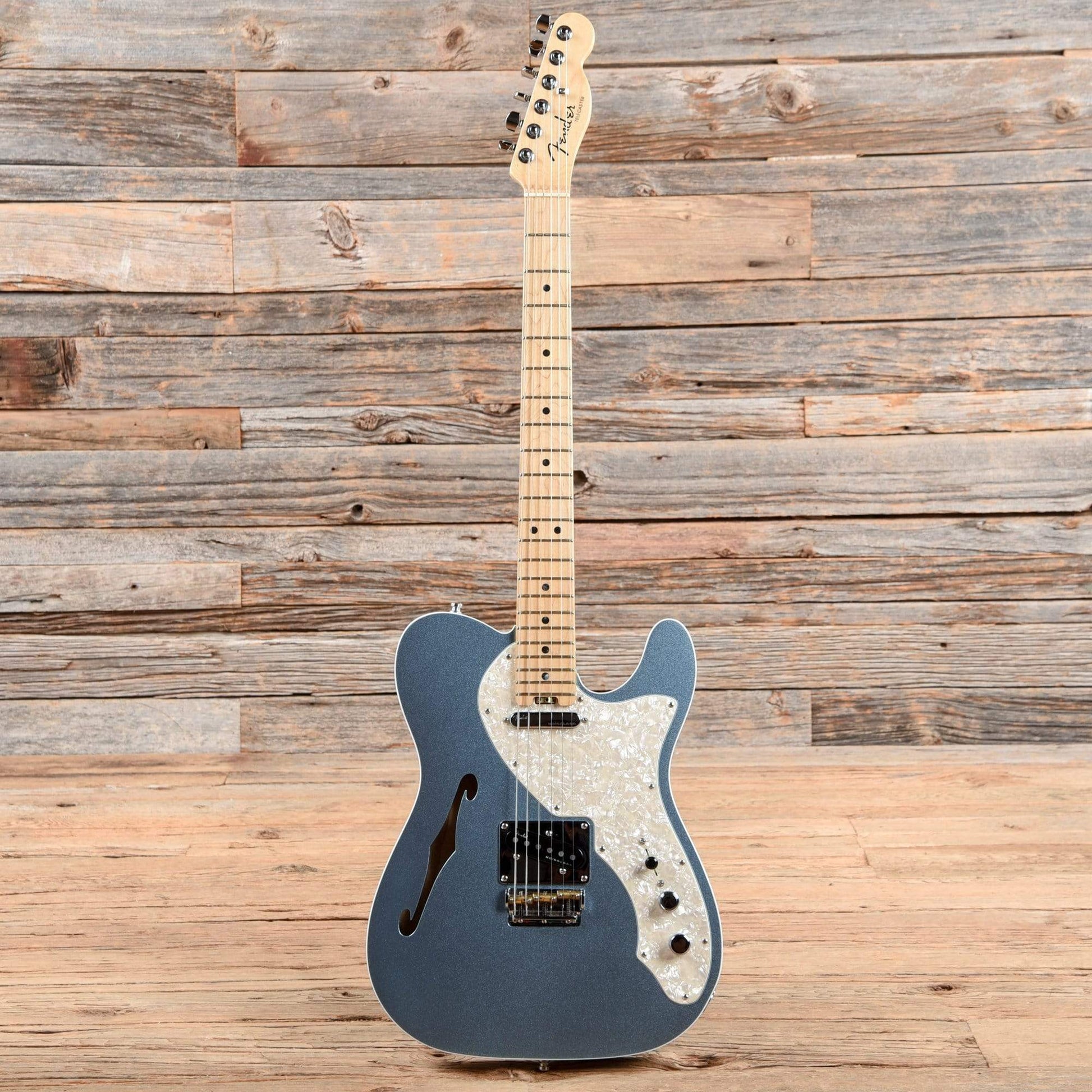 Fender American Elite Telecaster Thinline Mystic Ice Blue 2017 Electric Guitars / Semi-Hollow
