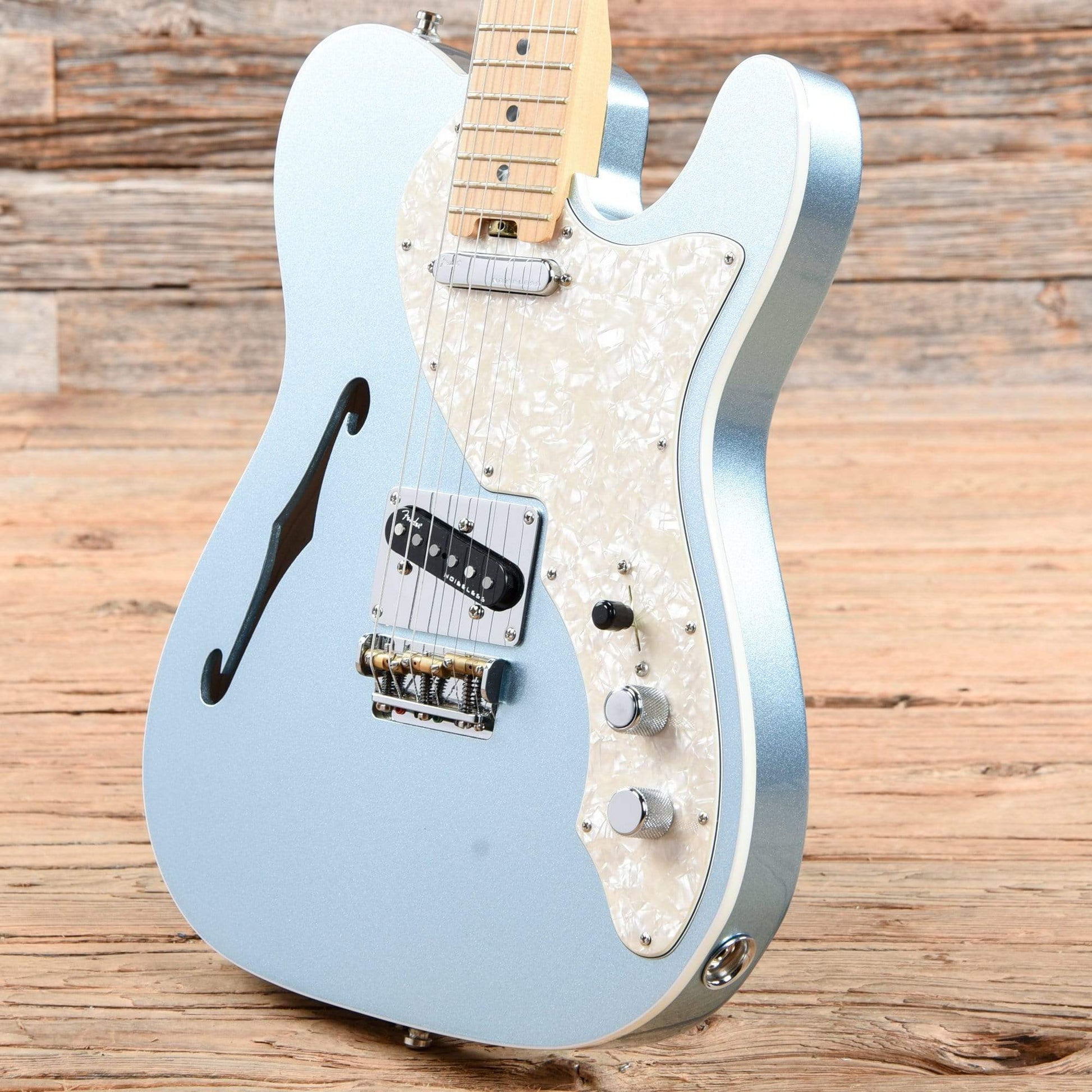 Fender American Elite Telecaster Thinline Mystic Ice Blue 2017 Electric Guitars / Semi-Hollow