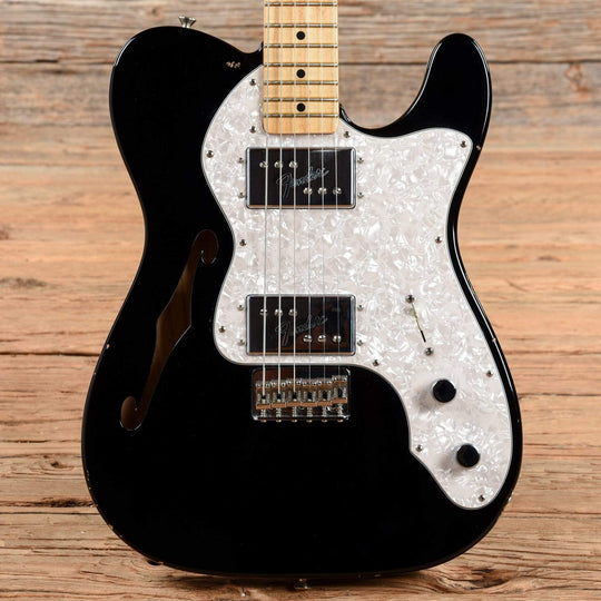 Fender American Vintage '72 Telecaster Thinline Black 2012 Electric Guitars / Semi-Hollow