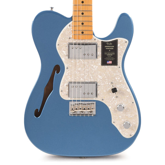 Fender American Vintage II 1972 Telecaster Thinline Lake Placid Blue Electric Guitars / Semi-Hollow