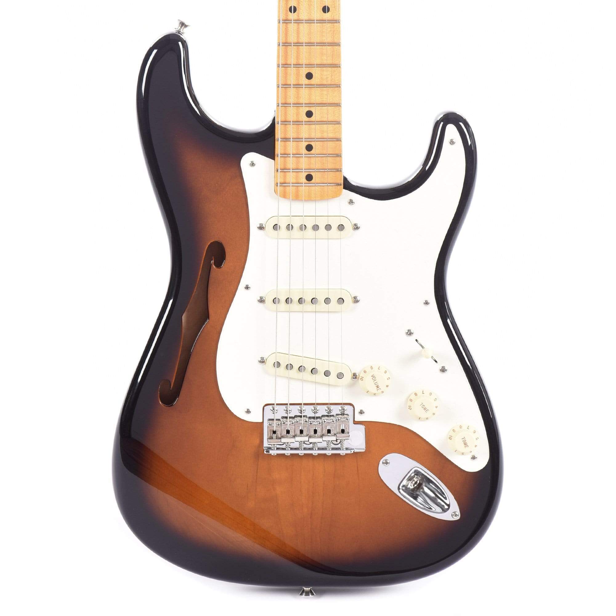 Fender Artist Series Eric Johnson Thinline Stratocaster 2-Color Sunburst Electric Guitars / Semi-Hollow