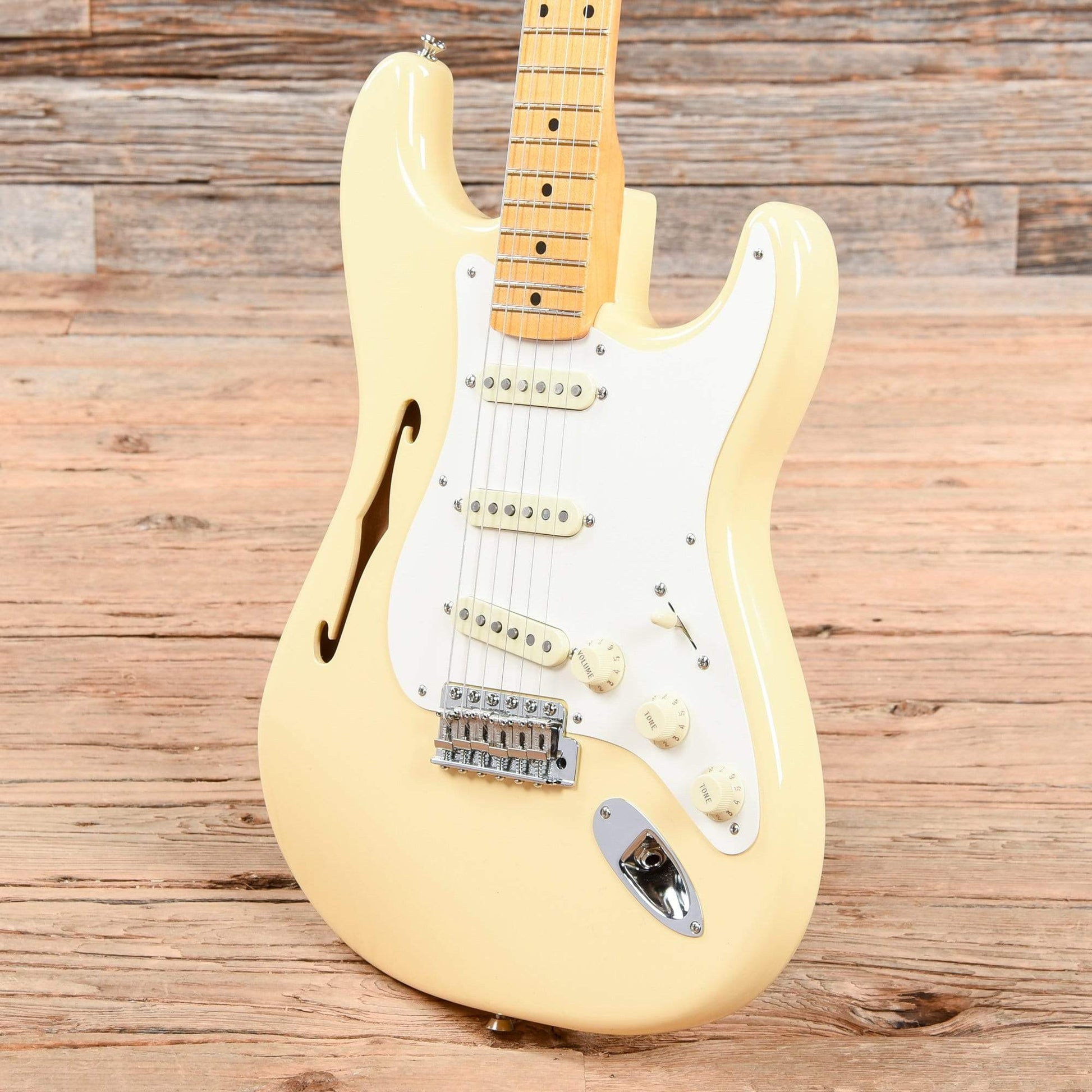 Fender Artist Series Eric Johnson Thinline Stratocaster Vintage White 2018 Electric Guitars / Semi-Hollow