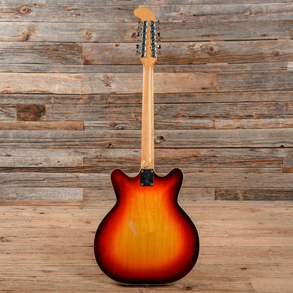 Fender Coronado XII Sunburst 1966 Electric Guitars / Semi-Hollow