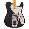 Fender Custom Shop 1968 Telecaster Thinline Journeyman Relic Aged Black Electric Guitars / Semi-Hollow
