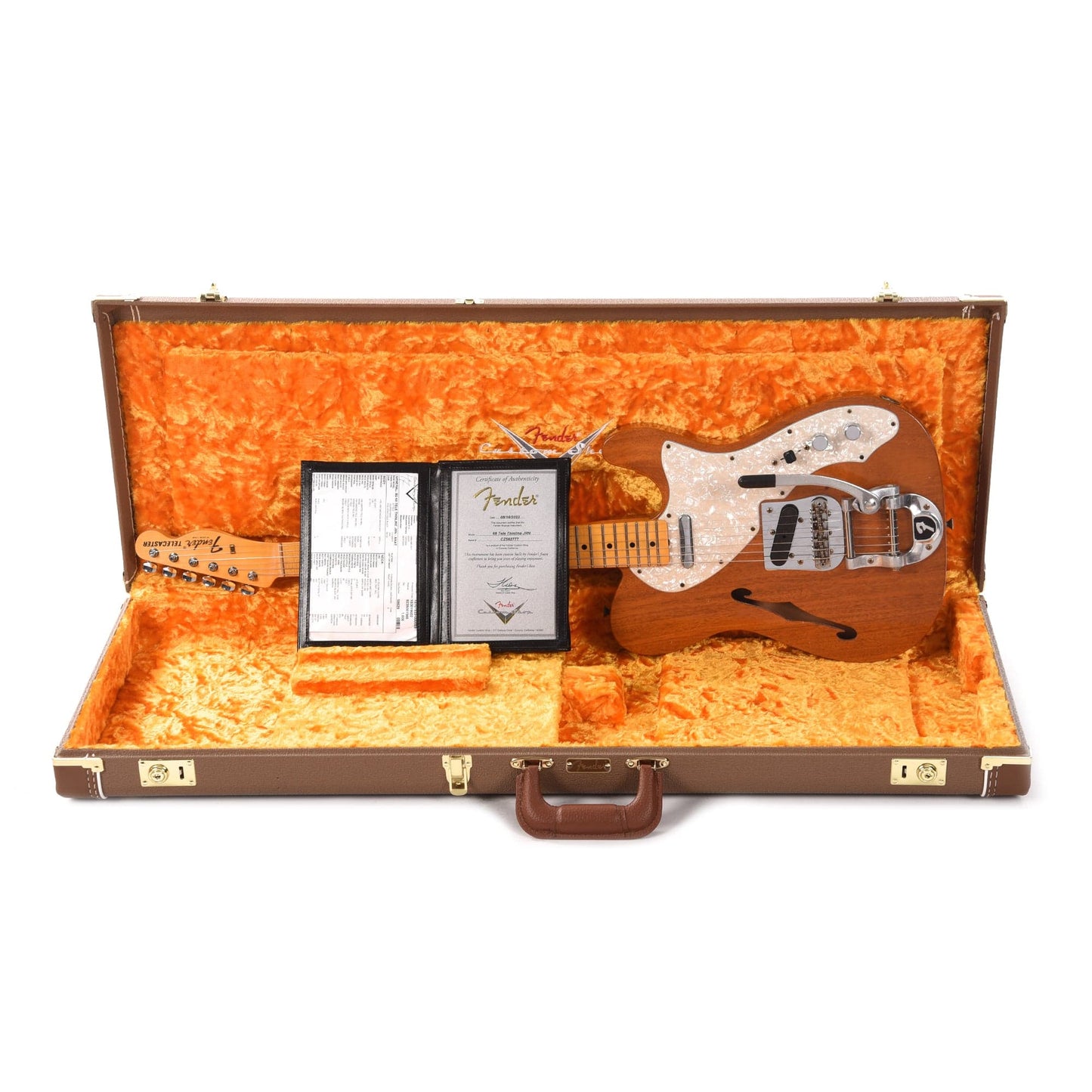 Fender Custom Shop 1968 Telecaster Thinline Journeyman Relic Aged Natural Electric Guitars / Semi-Hollow