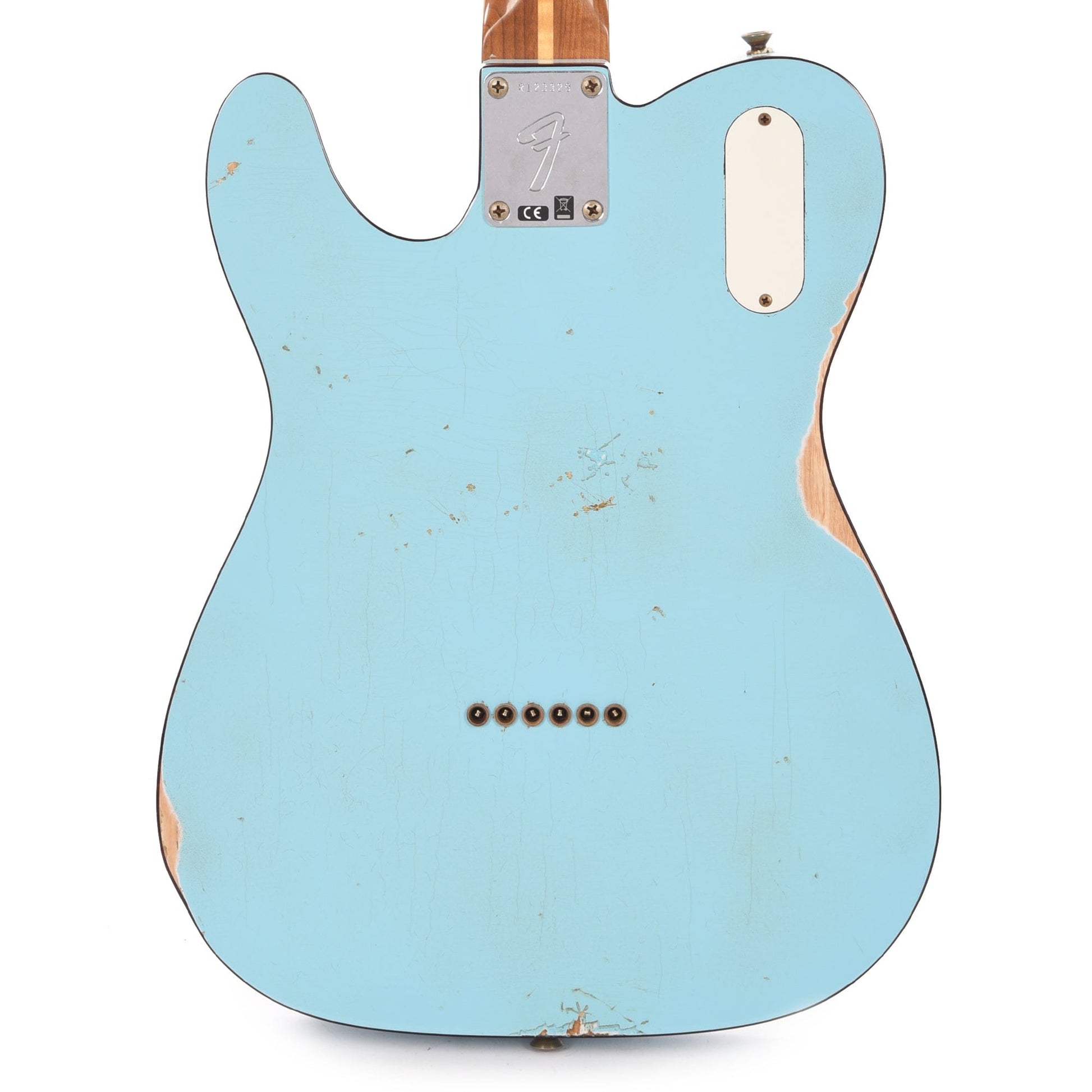 Fender Custom Shop 1972 Thinline Deluxe Relic Ash Aged Daphne Blue w/Roasted Neck & Novak Widerange Humbuckers Electric Guitars / Semi-Hollow