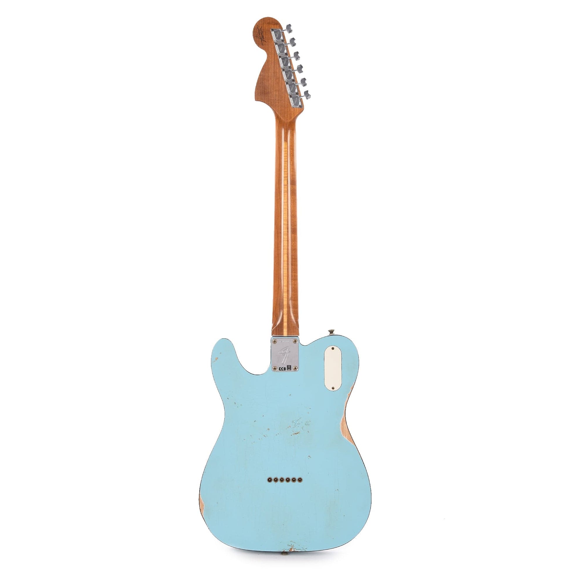 Fender Custom Shop 1972 Thinline Deluxe Relic Ash Aged Daphne Blue w/Roasted Neck & Novak Widerange Humbuckers Electric Guitars / Semi-Hollow