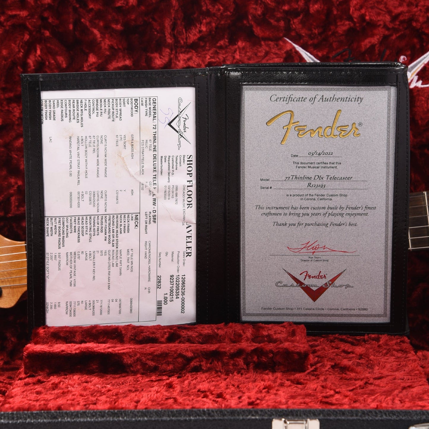 Fender Custom Shop 1972 Thinline Deluxe Relic Ash Dirty Surf Green w/Novak Widerange Humbuckers Electric Guitars / Semi-Hollow