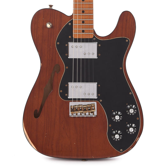 Fender Custom Shop 1972 Thinline Deluxe Relic Ash Walnut w/Roasted Neck & Novak Widerange Humbuckers Electric Guitars / Semi-Hollow