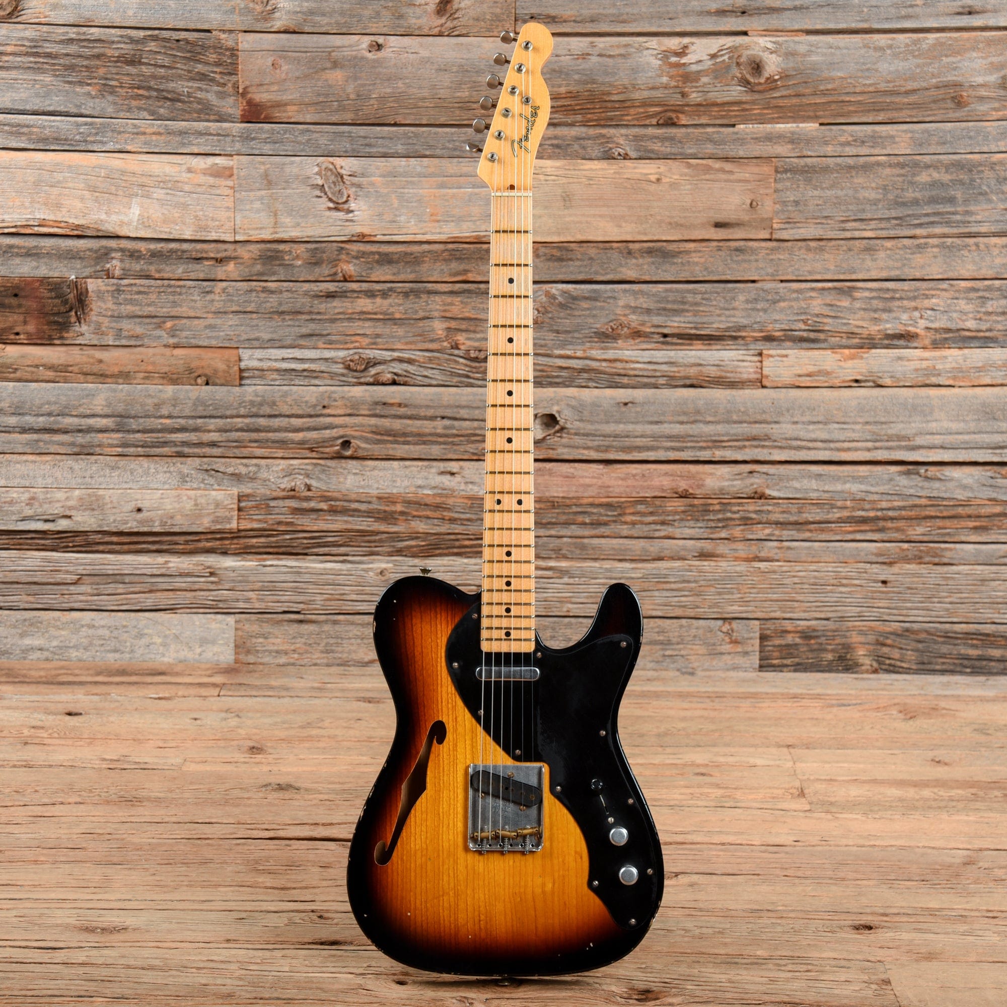 Fender Custom Shop '60s Telecaster Thinline Relic Sunburst 2009 Electric Guitars / Semi-Hollow