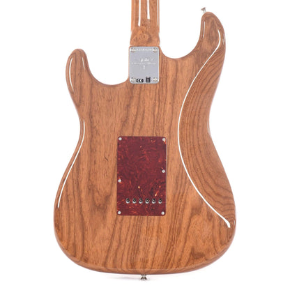 Fender Custom Shop Artisan Stratocaster Thinline Roasted Ash Body AAAA Flame Maple Burl Top Natural Electric Guitars / Semi-Hollow