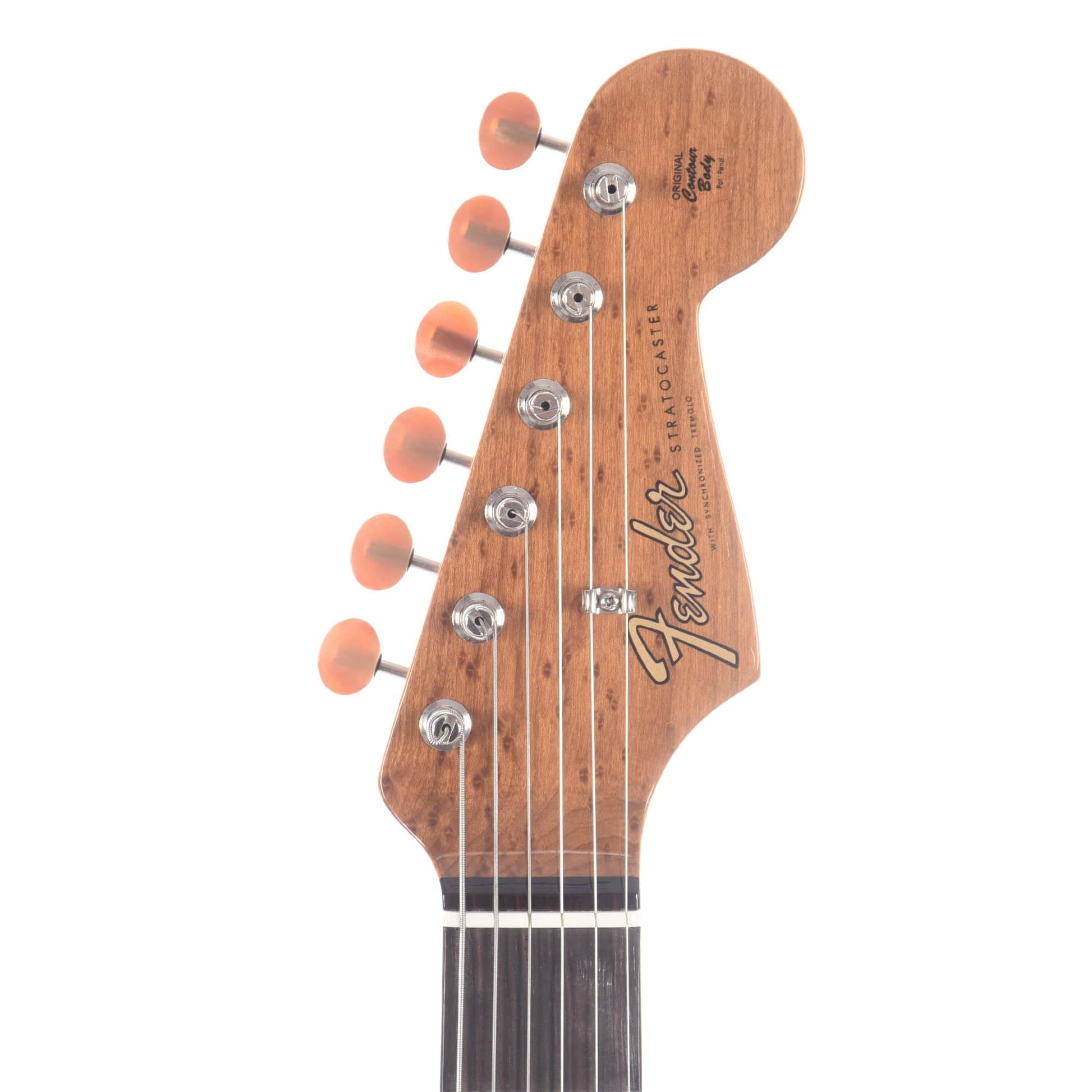 Fender Custom Shop Artisan Stratocaster Thinline Roasted Ash Body AAAA Flame Maple Burl Top Natural Electric Guitars / Semi-Hollow