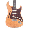 Fender Custom Shop Artisan Stratocaster Thinline Roasted Ash Body AAAA Flame Maple Burl Top Natural Electric Guitars / Semi-Hollow