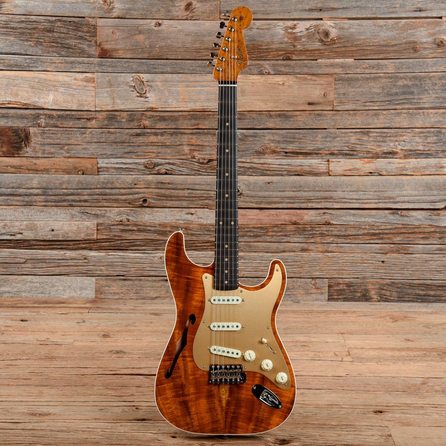 Fender Custom Shop Artisan Thinline Stratocaster Koa 2019 Electric Guitars / Semi-Hollow