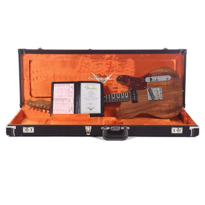 Fender Custom Shop Artisan Thinline Telecaster Fiji Mahogany Body AAAA Flame Koa Top Natural Electric Guitars / Semi-Hollow
