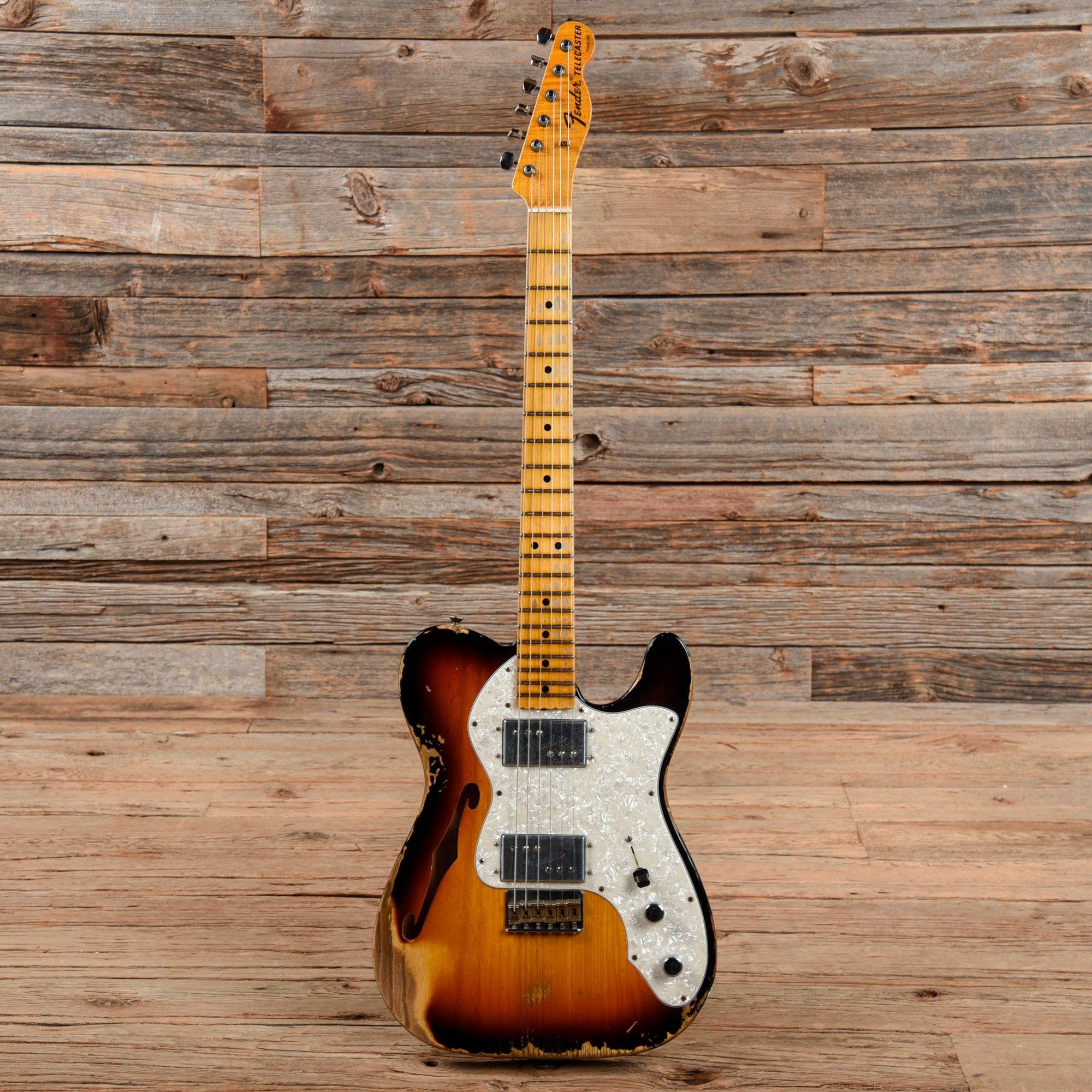 Fender Custom Shop Limited Edition 1972 Telecaster Thinline Heavy Relic Faded/Aged 3-Color Sunburst 2020 Electric Guitars / Semi-Hollow