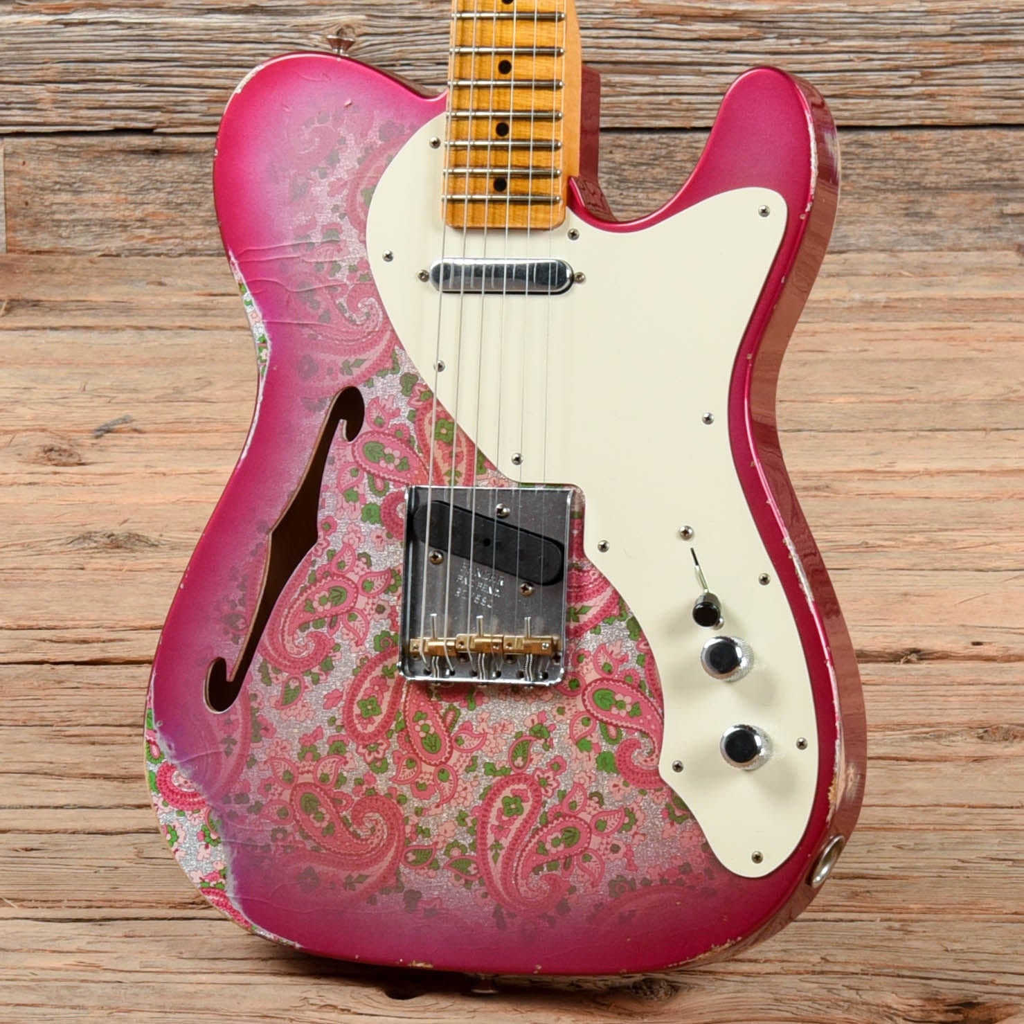 Fender Custom Shop Limited Edition '50s Telecaster Thinline Relic Pink Paisley 2017 Electric Guitars / Semi-Hollow
