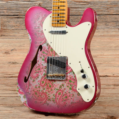 Fender Custom Shop Limited Edition '50s Telecaster Thinline Relic Pink Paisley 2017 Electric Guitars / Semi-Hollow
