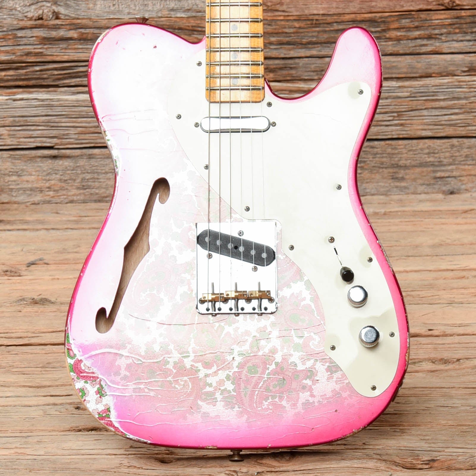 Fender Custom Shop Limited Edition '50s Telecaster Thinline Relic Pink Paisley 2017 Electric Guitars / Semi-Hollow