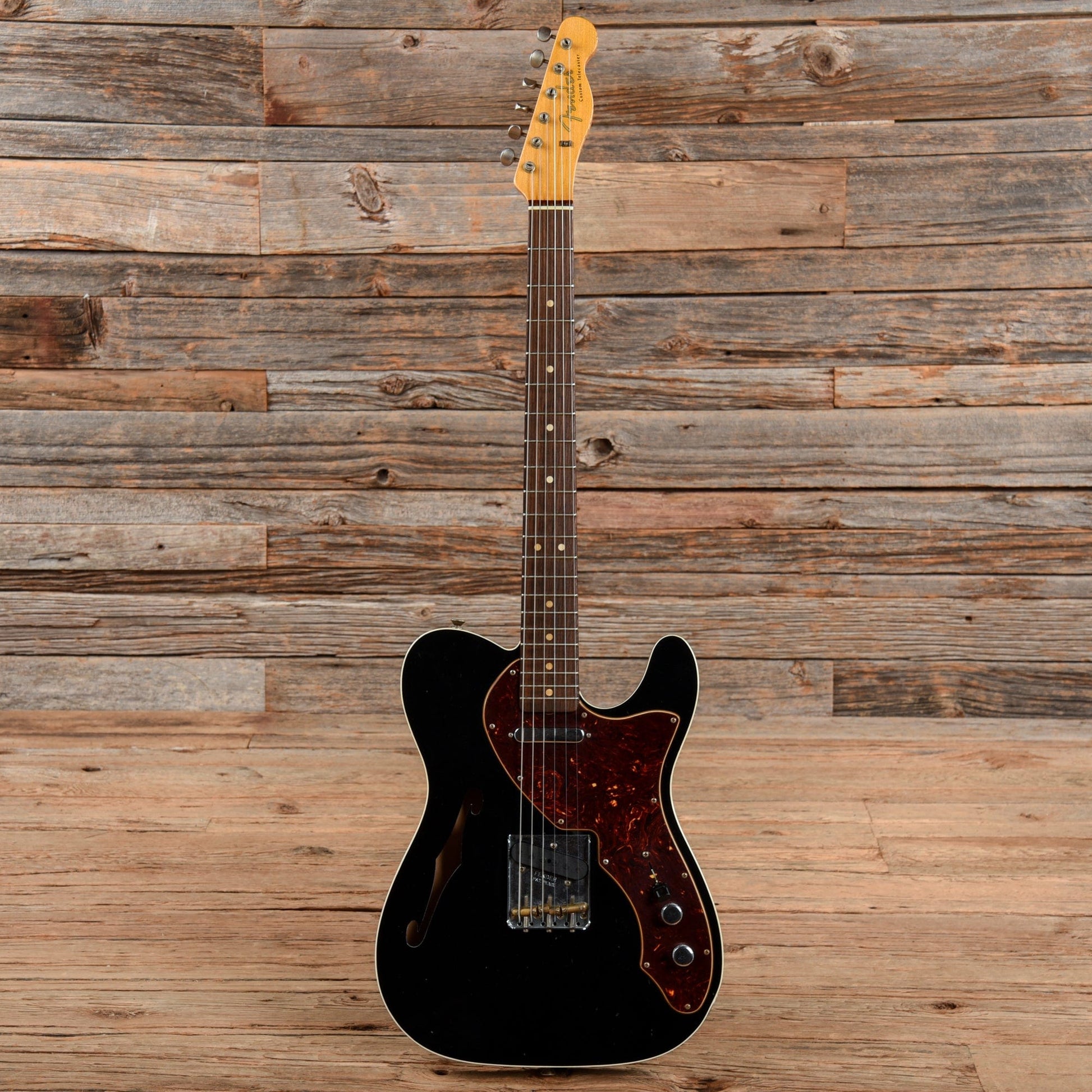 Fender Custom Shop Limited Edition '60s Telecaster Thinline Custom Journeyman Relic Aged Black 2019 Electric Guitars / Semi-Hollow