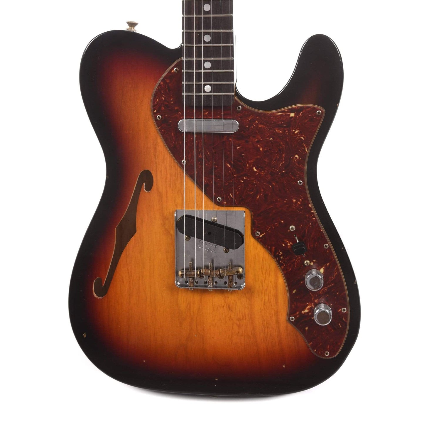 Fender Custom Shop Limited Edition '60s Telecaster Thinline Journeyman Relic Aged 3-Color Sunburst USED Electric Guitars / Semi-Hollow