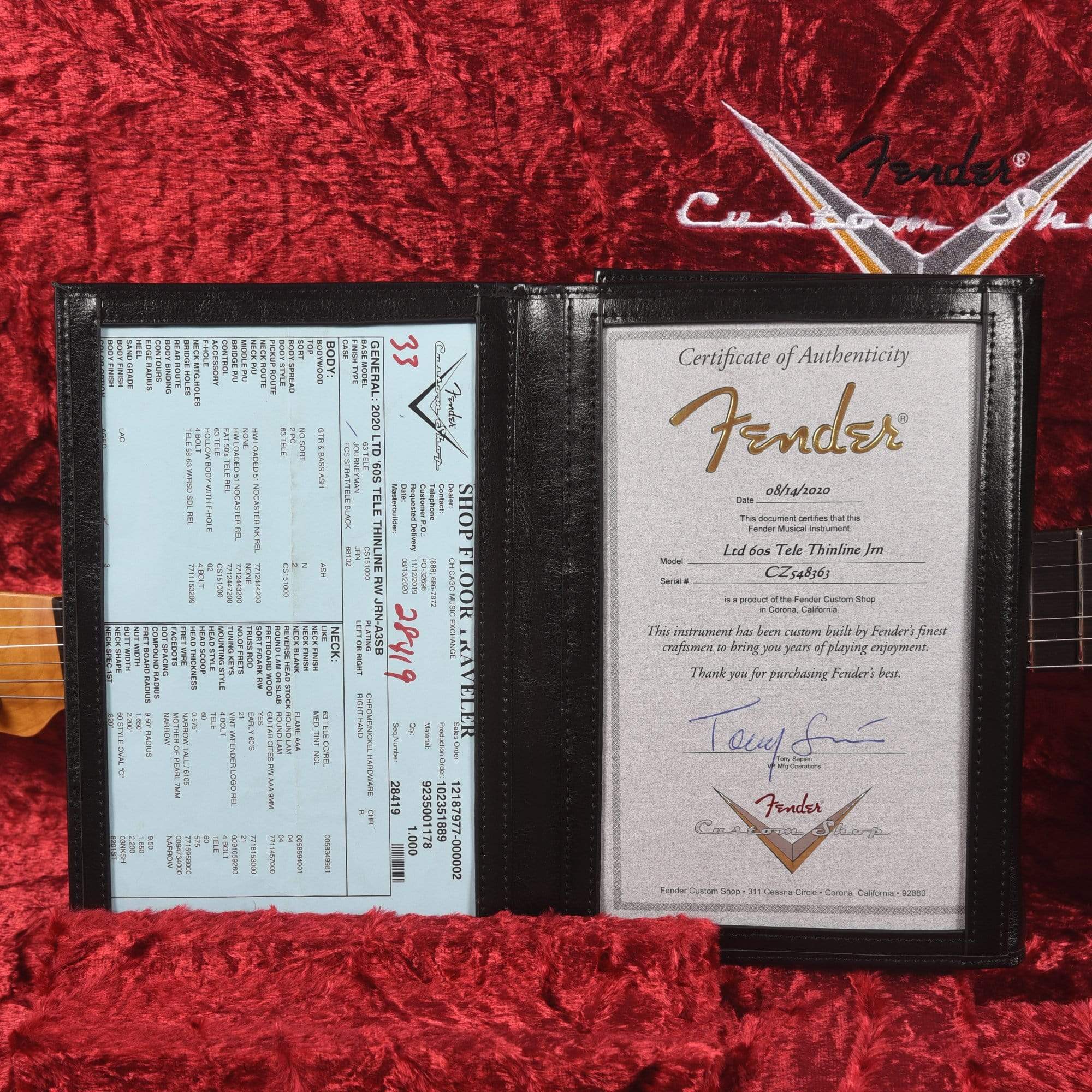 Fender Custom Shop Limited Edition '60s Telecaster Thinline Journeyman Relic Aged 3-Color Sunburst USED Electric Guitars / Semi-Hollow