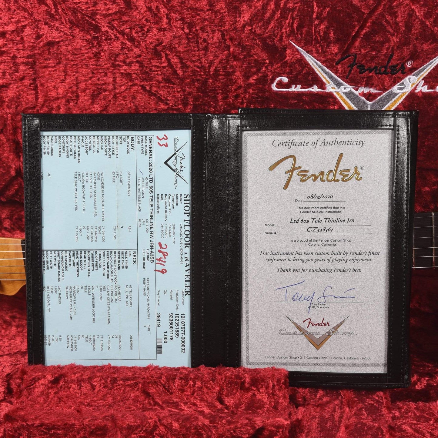 Fender Custom Shop Limited Edition '60s Telecaster Thinline Journeyman Relic Aged 3-Color Sunburst USED Electric Guitars / Semi-Hollow