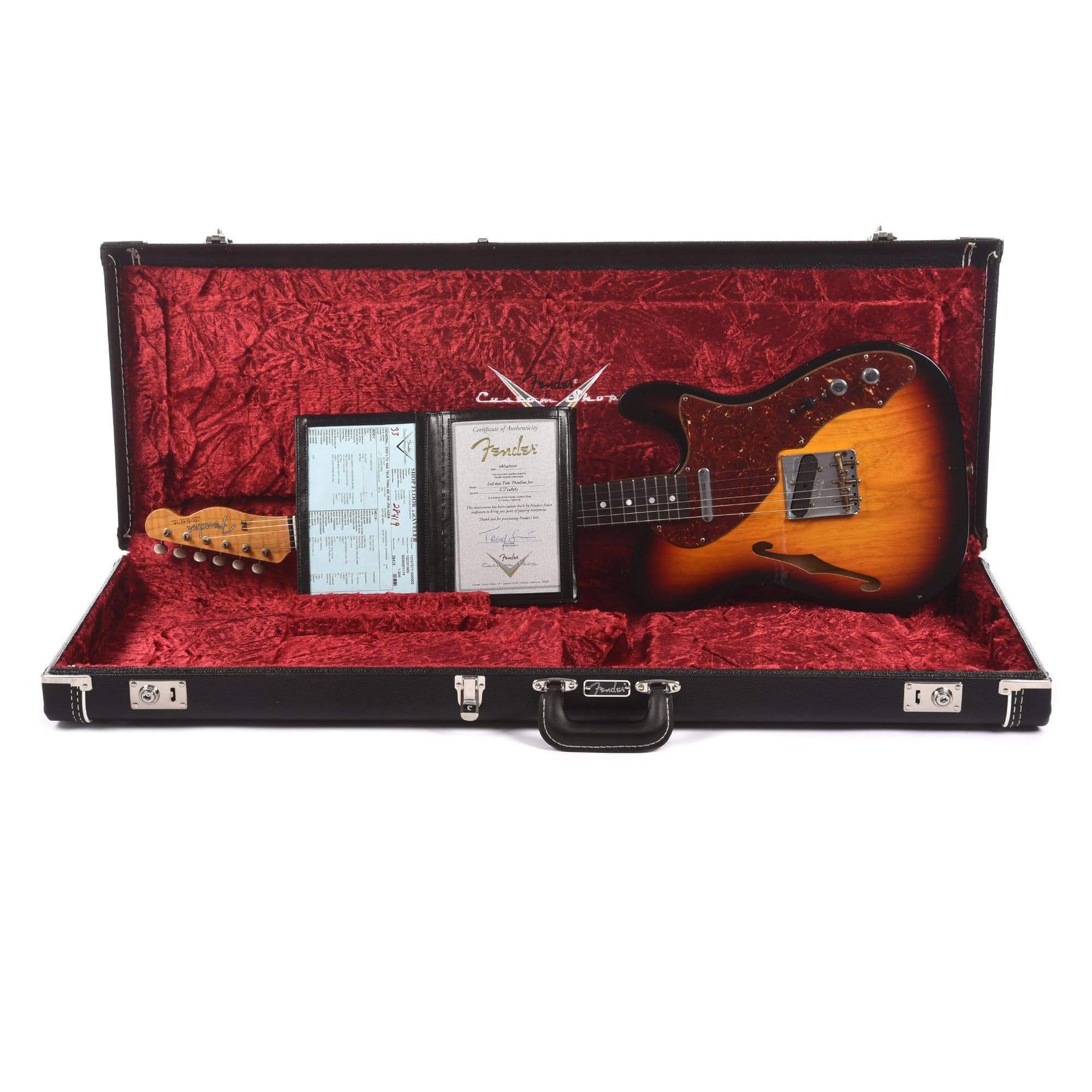 Fender Custom Shop Limited Edition '60s Telecaster Thinline Journeyman Relic Aged 3-Color Sunburst USED Electric Guitars / Semi-Hollow