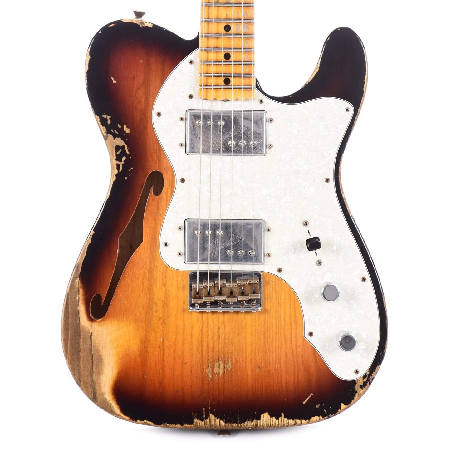Fender Custom Shop Limited Edition '72 Telecaster Thinline Heavy Relic Faded/Aged 3-Color Sunburst Electric Guitars / Semi-Hollow